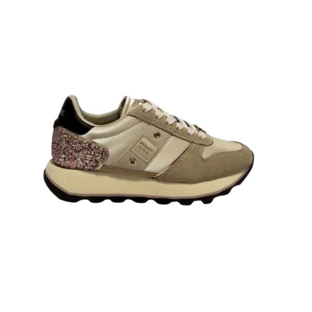 Scarpe donna Blauer sneaker pelle/tessuto/ecopelle cream/pink D27BU04 F6MILLS01/GLI