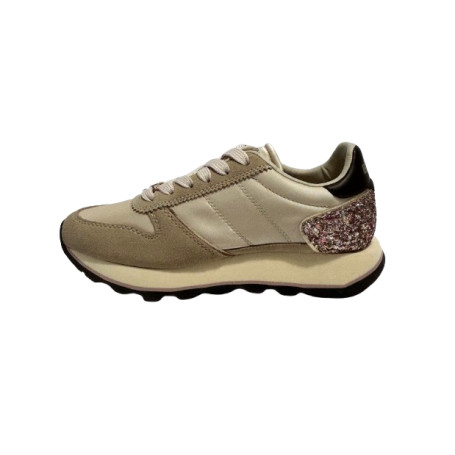 Scarpe donna Blauer sneaker pelle/tessuto/ecopelle cream/pink D27BU04 F6MILLS01/GLI
