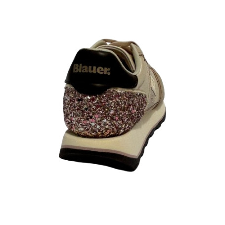 Scarpe donna Blauer sneaker pelle/tessuto/ecopelle cream/pink D27BU04 F6MILLS01/GLI