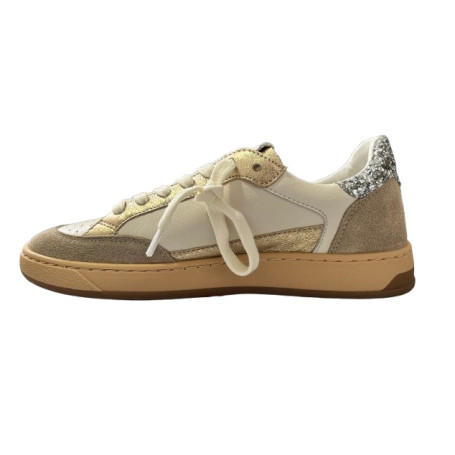 Sneaker donna SVNTYSX 7/6 Stay-D22 white/ platinum / glitter D27SV02