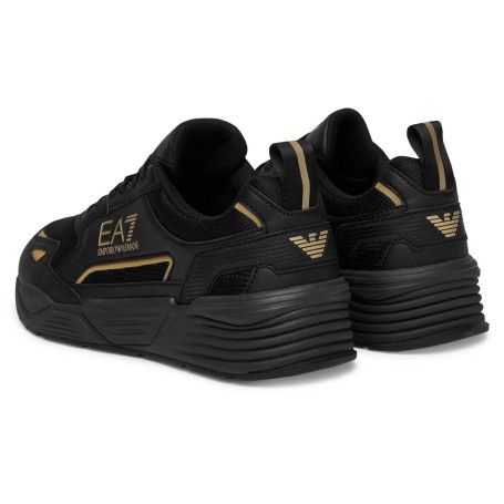 Sneaker EA7 Emporio Armani triple black/gold U27EA06 7X000308 AF18447 MZ177