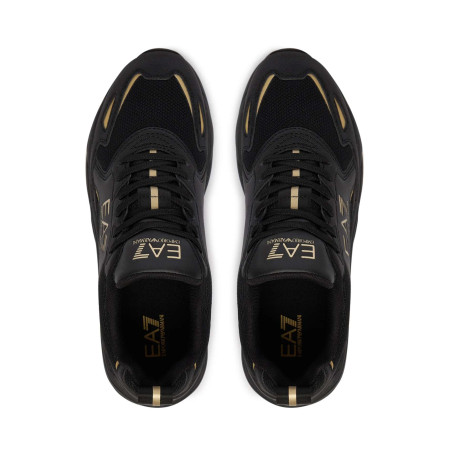 Sneaker EA7 Emporio Armani triple black/gold U27EA06 7X000308 AF18447 MZ177
