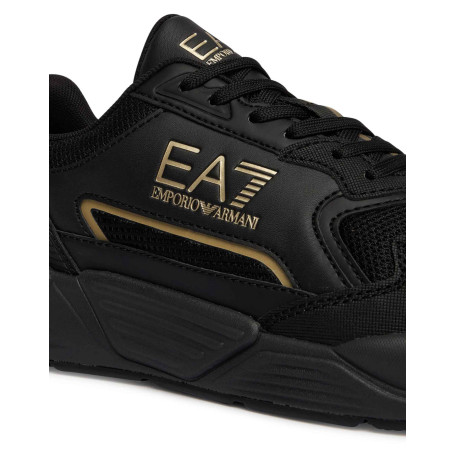 Sneaker EA7 Emporio Armani triple black/gold U27EA06 7X000308 AF18447 MZ177