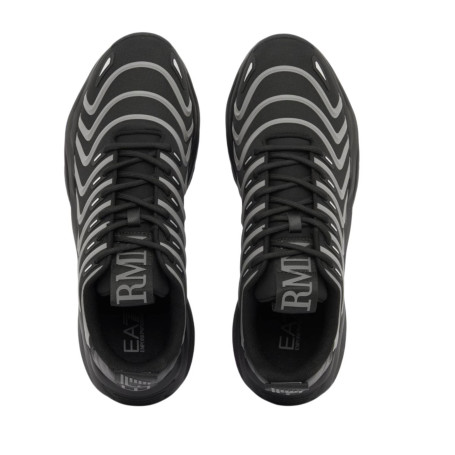 Sneaker EA7 Emporio Armani triple black/cloudbu U27EA09 7X000303 AF18441 MC662