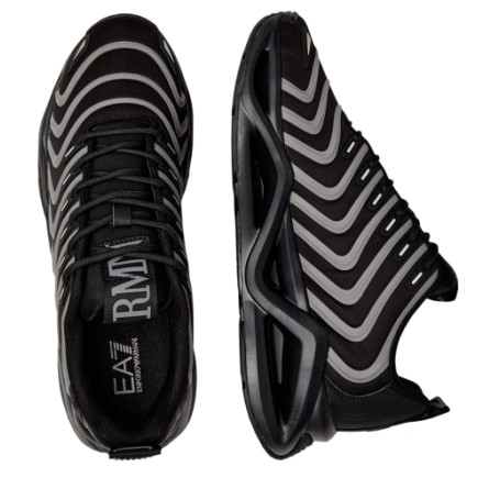 Sneaker EA7 Emporio Armani triple black/cloudbu U27EA09 7X000303 AF18441 MC662