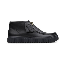 Polacchino uomo Clarks Torhill Hi black leather U27CL04 26178264