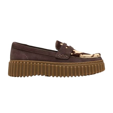Mocassino donna Clarks Torhill Penny brown cow print D27CL01 26329492