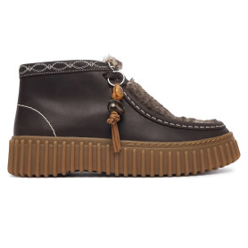 Polacchino donna Clarks Torhill Penny Moss dark brown interest D27CL02 26327772