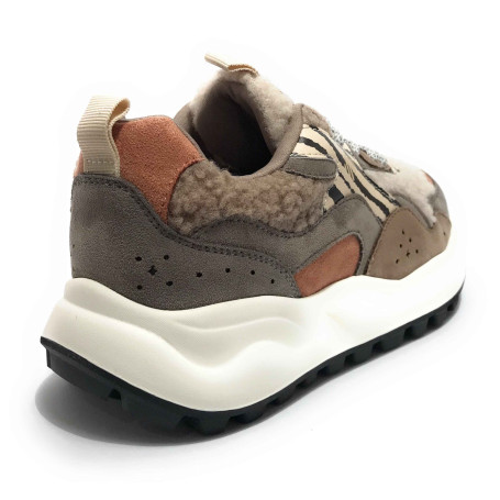 Sneaker donna Gold&gold khaki D27GG04 GB1000