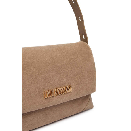 Borsa donna a mano/ spalla Love Moschino velour sabbia B27MO57 JC4092PP1PLD110A