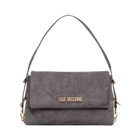Borsa donna a mano/ spalla Love Moschino velour grigio B27MO58 JC4092PP1PLD101A