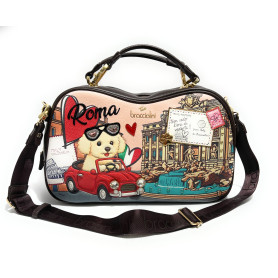 Borsa a mano/tracolla Braccialini Cartoline Roma multicolore B27BR16 B19163