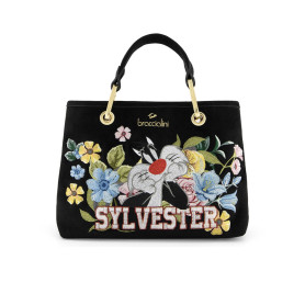 Borsa a mano/tracolla donna Braccialini Beth LT Bloom nero B27BR18 LT320