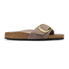 Sandalo donna Birkenstock Madrid Big Buckle animalier gray buckle D27BI03 1032935