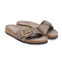 Sandalo donna Birkenstock Madrid Big Buckle animalier gray buckle D27BI03 1032935