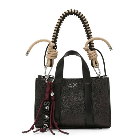 Borsa donna Sun 68 a mano/ tracolla mini bag glitter nero B27SU14 Y46233