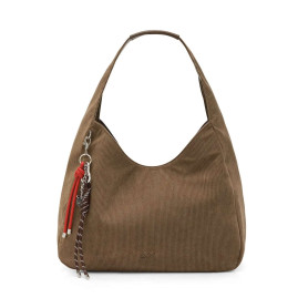 Borsa donna Sun 68 Hobo bag corduroy beige scuro B27SU20 Y46219