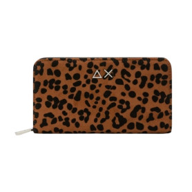 Portafoglio donna Sun 68 wallet bag animalier cacao/nero A27SU02 Y46237