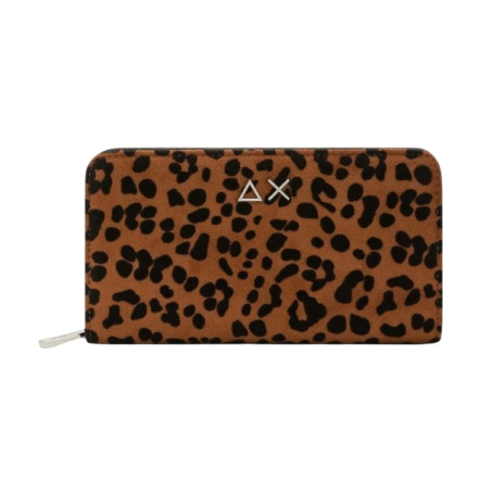 Portafoglio donna Sun 68 wallet bag animalier cacao/nero A27SU02 Y46237