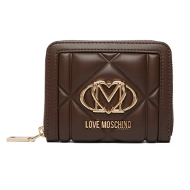 Portafoglio donna Love Moschino zip around marrone A27MO04 JC5641PP1PLC0300