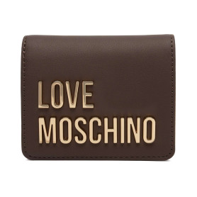 Portafoglio donna Love Moschino a libretto in ecopelle marrone A27MO08 JC5612PP1PKD0300