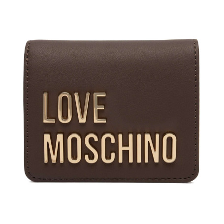 Portafoglio donna Love Moschino a libretto in ecopelle marrone A27MO08 JC5612PP1PKD0300