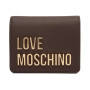 Portafoglio donna Love Moschino a libretto in ecopelle marrone A27MO08 JC5612PP1PKD0300