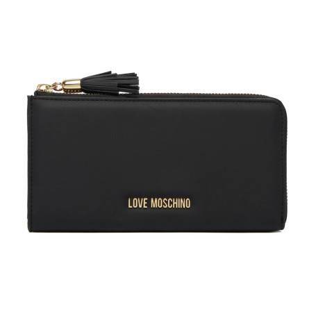 Portafoglio donna Love Moschino con zip nero A27MO09 JC5690PP1PKD0000