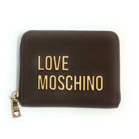 Portafoglio donna Love Moschino zip around small marrone A27MO07 JC5613PP1PKD0300