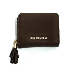 Portafoglio donna Love Moschino con zip marrone A27MO12 JC5689PP1PKD0300