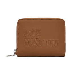 Portafoglio donna Love Moschino small zip around marrone cuoio A27MO22 JC5502PP1PLE0200