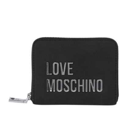 Portafoglio donna Love Moschino zip around small nero A27MO19 JC5613PP1PKD000B