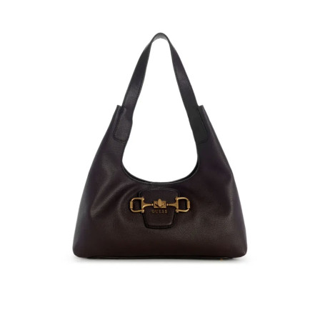 Borsa donna Guess a spalla Sunset small hobo brown B27GU157 BB231401