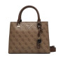 Borsa donna Guess a mano/tracolla Noelle II latte logo/ brown B27GU164 BG967205