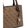 Borsa donna Guess a mano/tracolla Noelle II latte logo/ brown B27GU164 BG967205