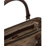 Borsa donna Guess a mano/tracolla Noelle II latte logo/ brown B27GU164 BG967205