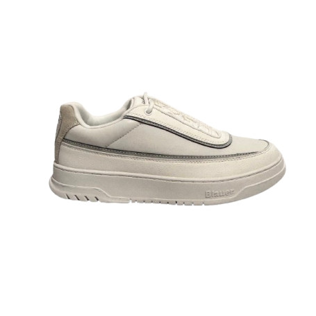 Scarpe uomo Blauer sneaker in pelle bianco U27BU13 F6BYRAM12/LEA