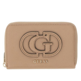 Portafoglio donna Guess Isola SLG zip around beige A27GU53 BG9905140