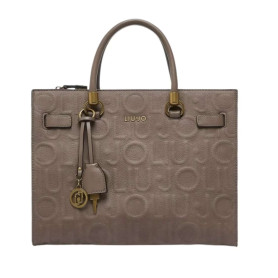 Borsa donna Liu-jo M tote Manhattan mocha B27LJ53 AF6086 E1139 71409