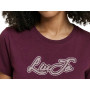 T-shirt donna Liu Jo red aubergine E27LJ26 TF6283 JS923 L9305