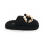 Scarpe donna Gold&gold pantofola in pelo sintetico sherpa nero D22GG04