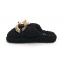 Scarpe donna Gold&gold pantofola in pelo sintetico sherpa nero D22GG04