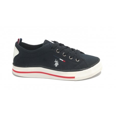 Scarpe bambino US Polo sneaker Wave 149 canvas dark blue ZS21UP04