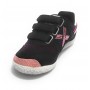 Scarpe bambino Munich sneaker con strap Mini Goal in suede nero/ tessuto Z21MU09
