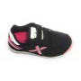 Scarpe bambino Munich sneaker con strap Mini Goal in suede nero/ tessuto Z21MU09