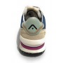 Scarpe donna Ambitious 12127W sneaker running in suede/ nylon bianco/ blu DS22AM05