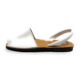 Sandalo donna minorchina Ska Shoes Ibiza pelle nappa bianco DS22SK23