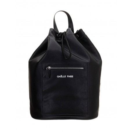 Borsa unisex Gaëlle zaino in ecopelle nero con logo B22GE35 GBUA611
