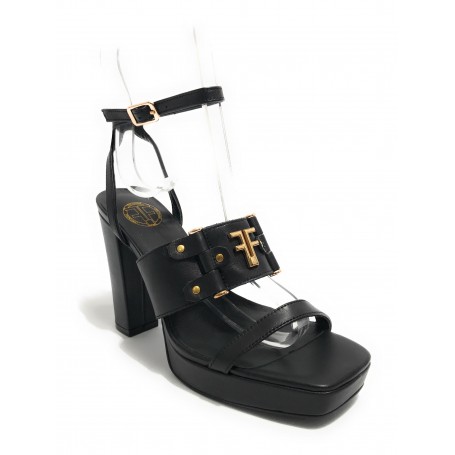 Scarpe donna décolleté Fracomina in pelle nero TC 11 DS23FR12 F723SS4003L40101-053