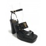 Scarpe donna décolleté Fracomina in pelle nero TC 11 DS23FR12 F723SS4003L40101-053